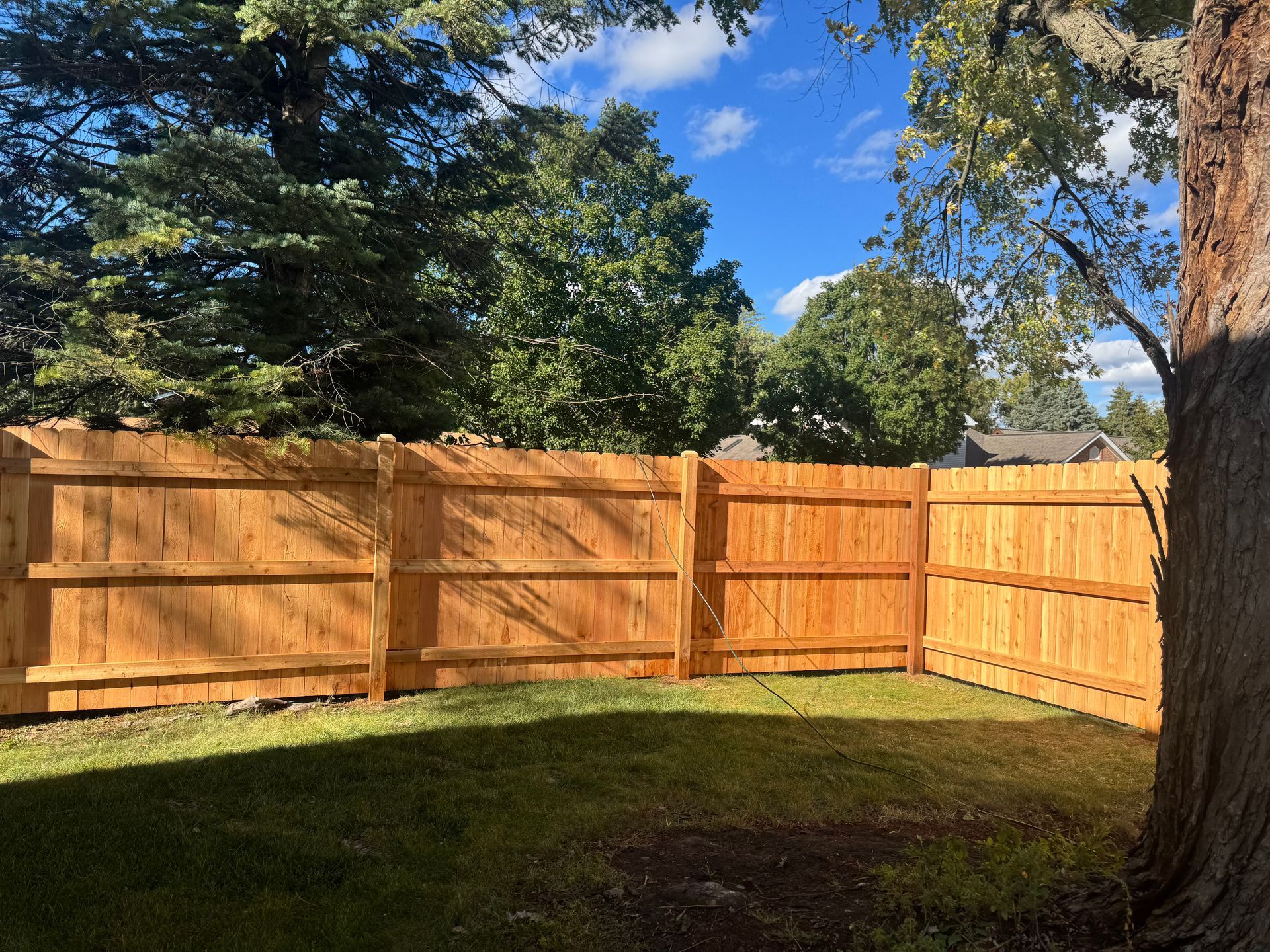cedar fence installation Illinois