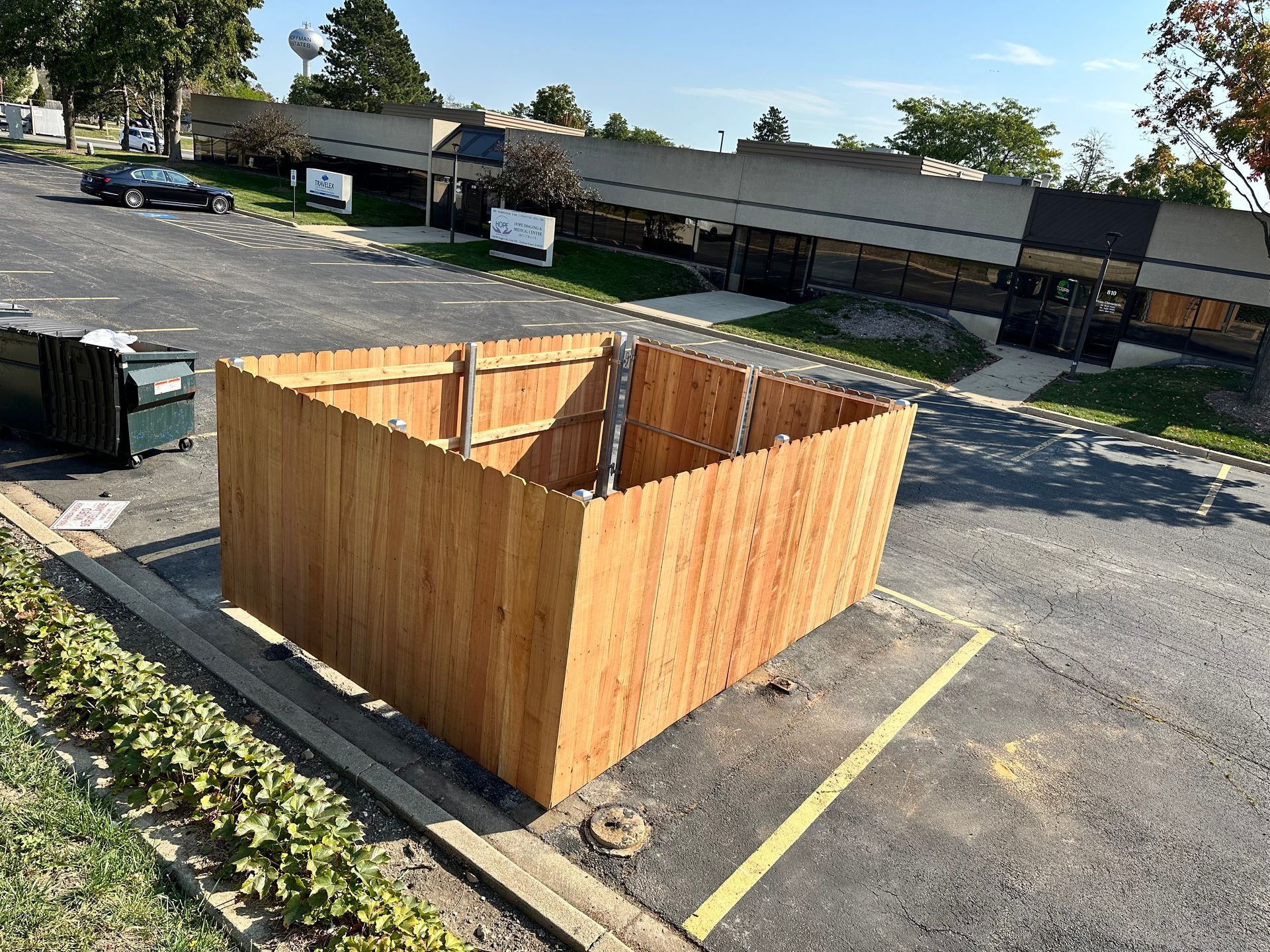 dumpster enclosure installation Illinois