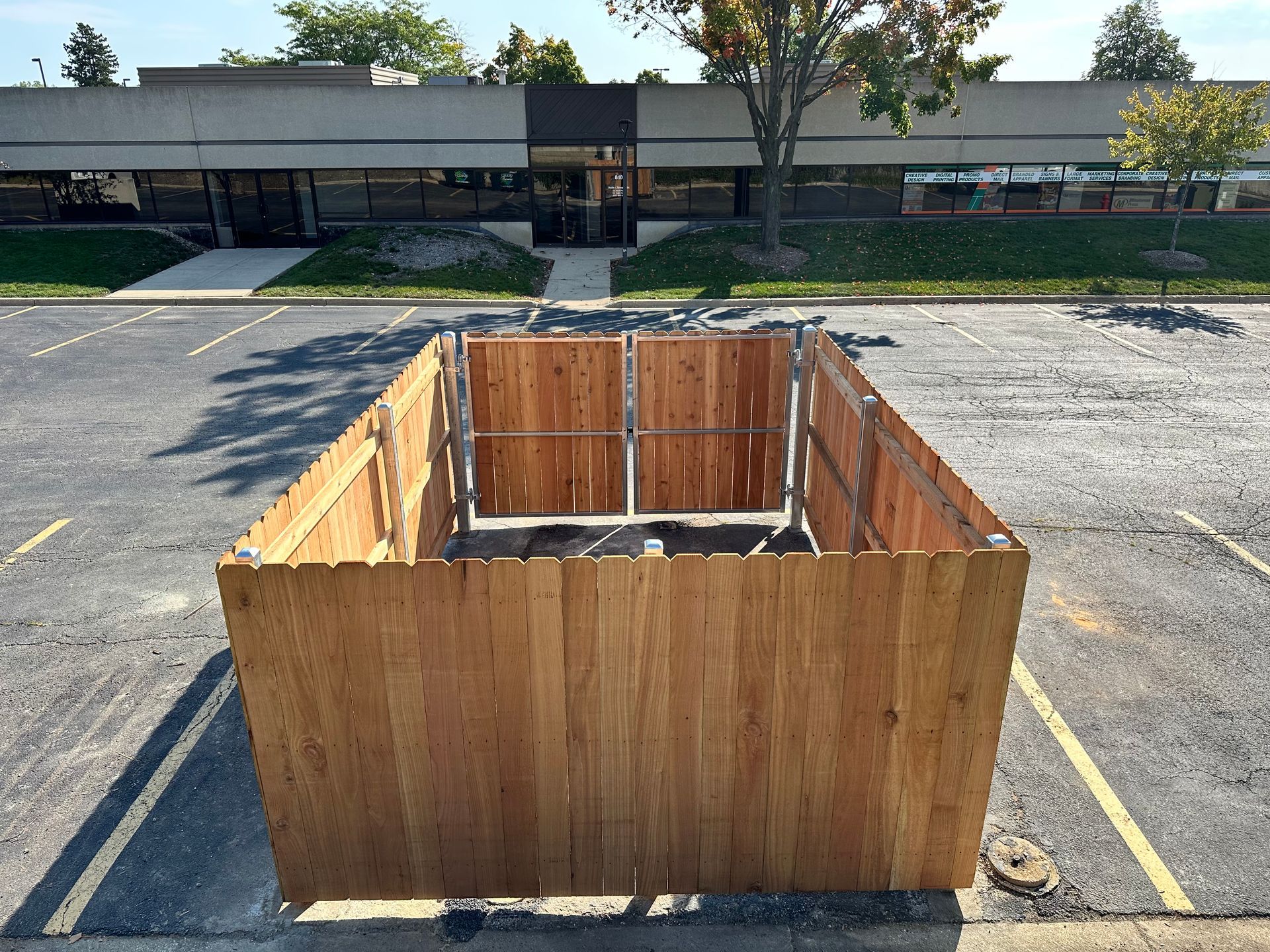 dumpster enclosure installation Illinois
