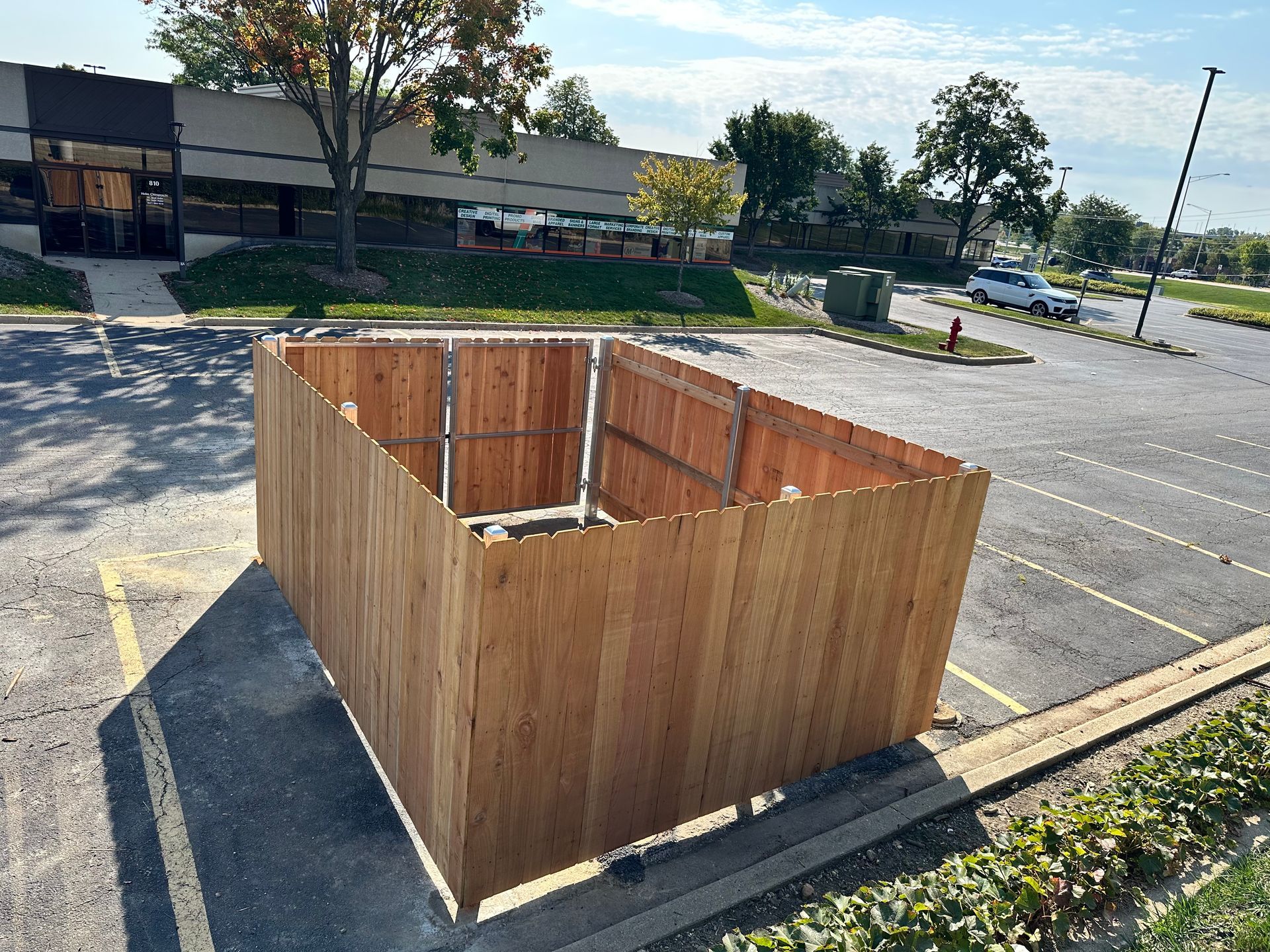 dumpster enclosure installation Illinois