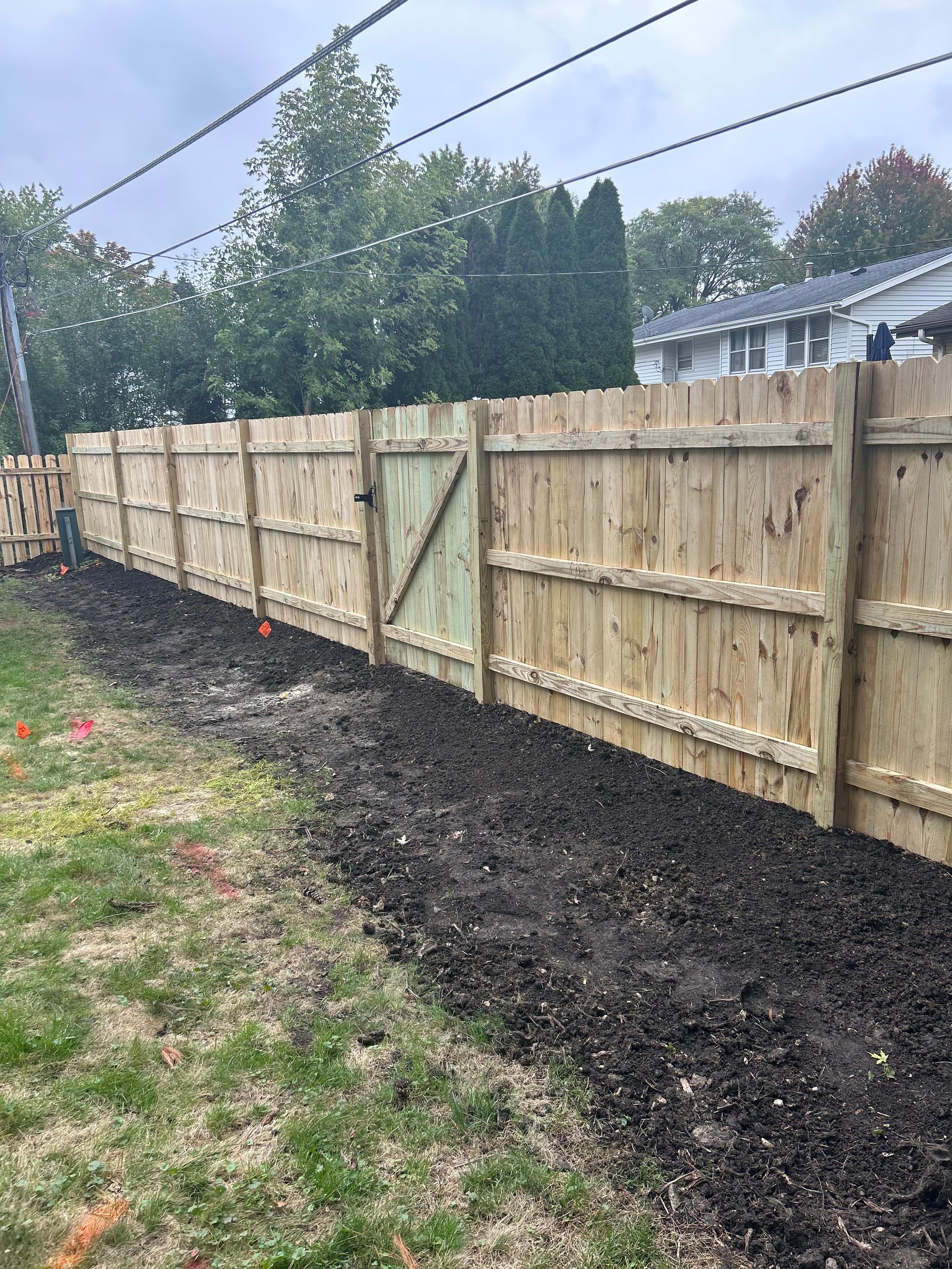 pressure treated pine fence installation illinois