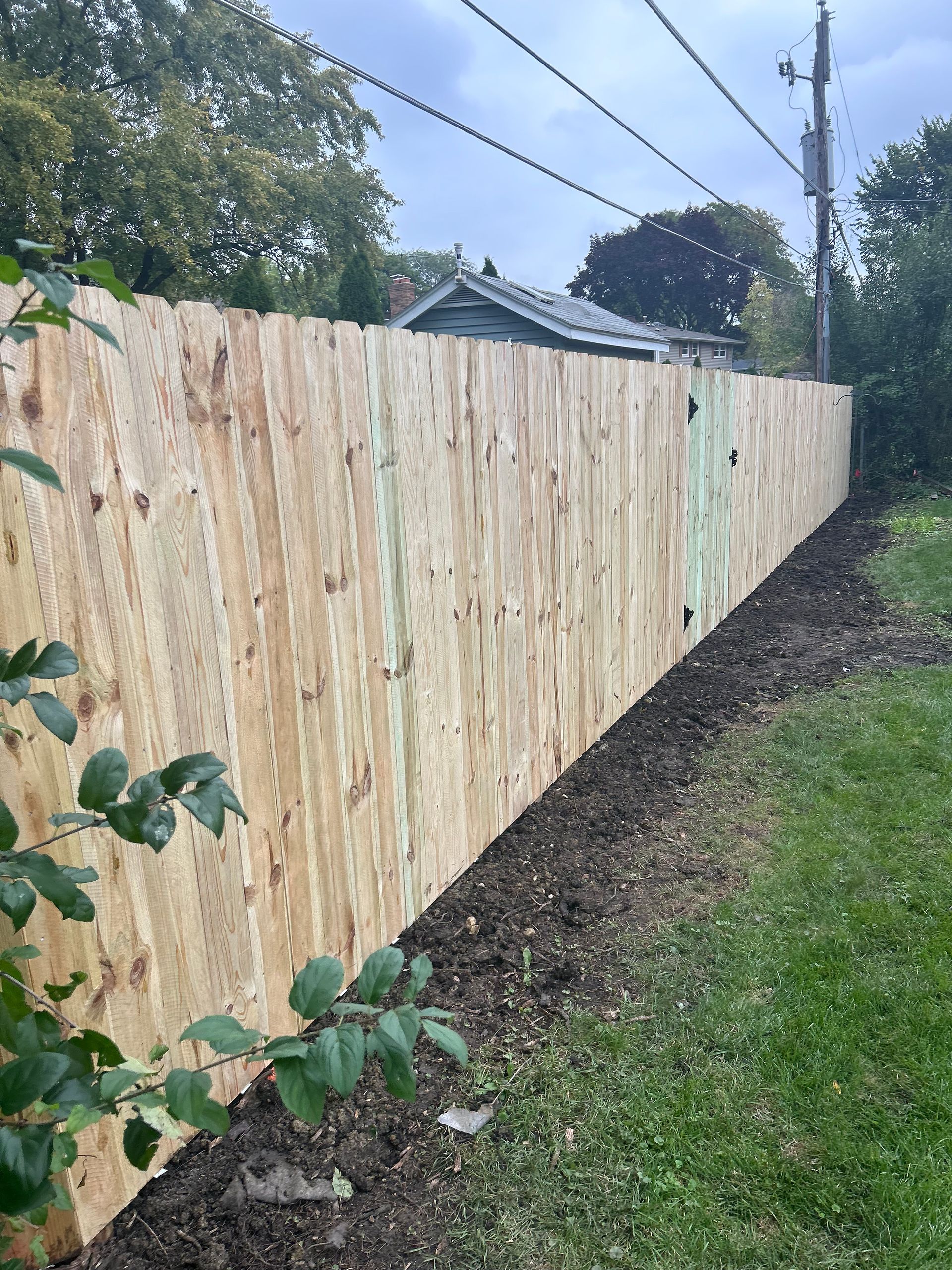 pressure treated pine fence installation illinois