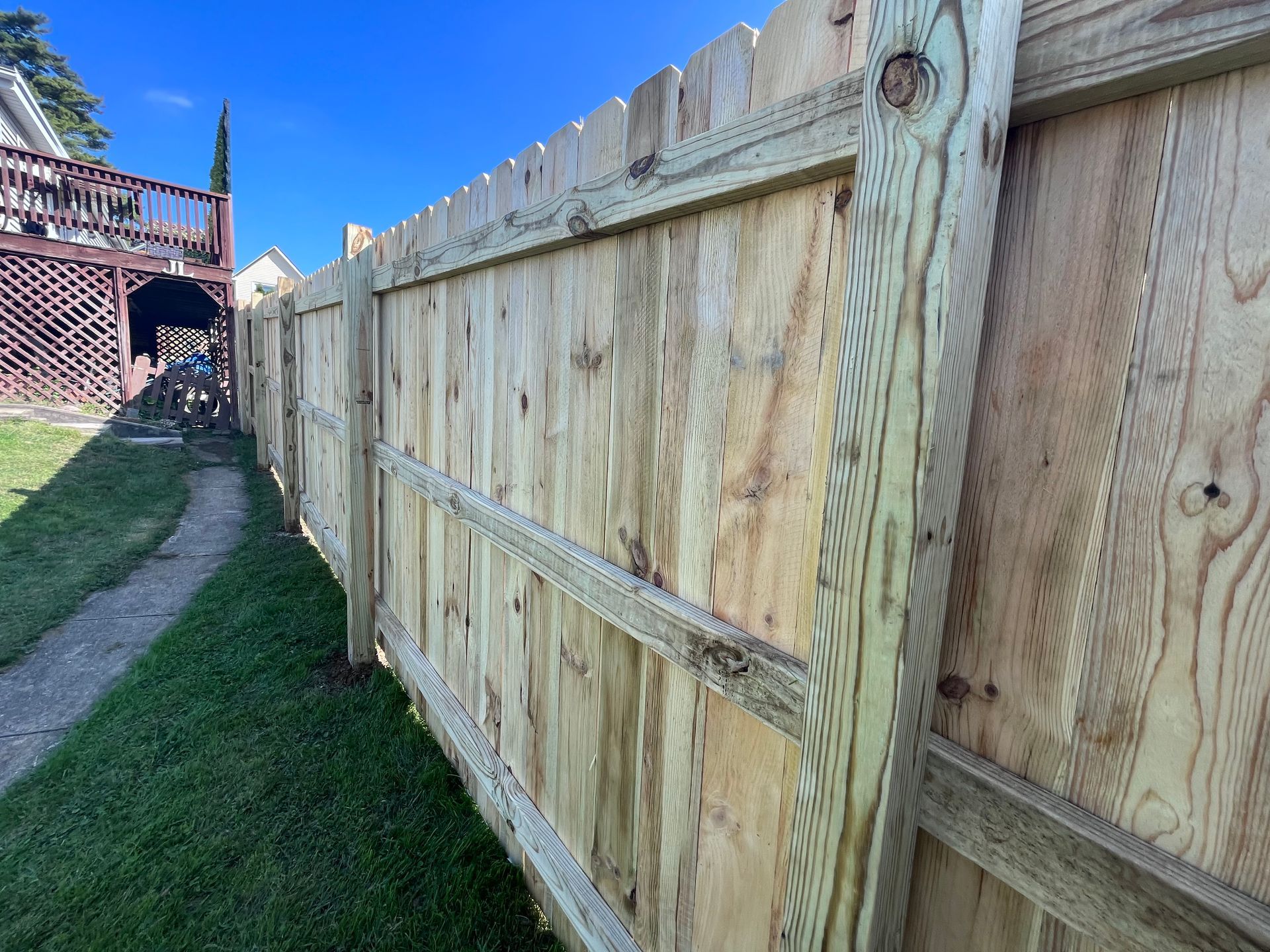 pressure treated pine fence installation illinois