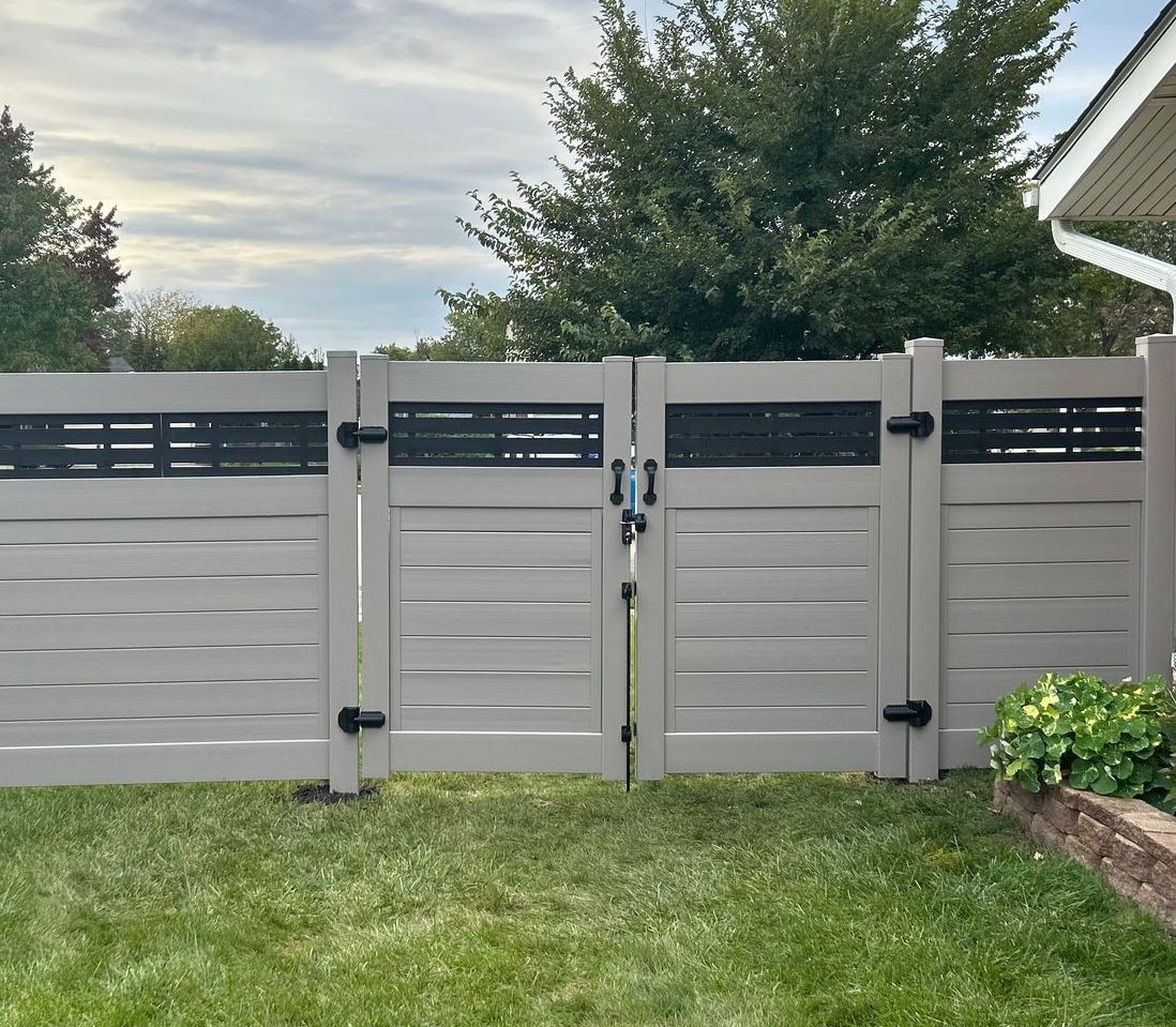 Vinyl Double Gates
