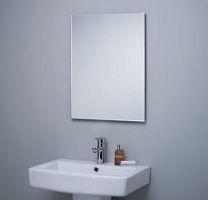 Small Frameless Bathroom Mirror — Gold Coast