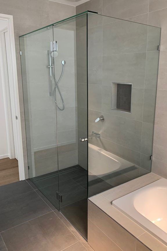 Frameless Fixed Panel — Gold Coast Shower Screens in Coombabah QLD