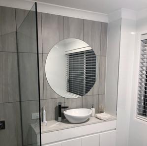 Round Bathroom Basin Mirror — Gold Coast