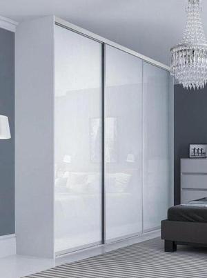 White Glass Wardrobe Doors — Gold Coast