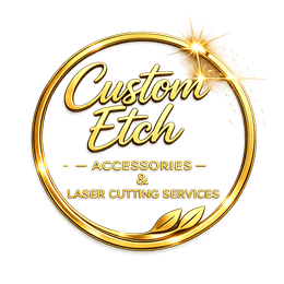 Custom Etch Studio is a business offering custom laser engraving and cutting services for a variety of products