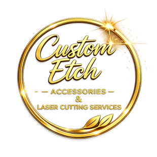Custom Etch Studio is a business offering custom laser engraving and cutting services for a variety of products