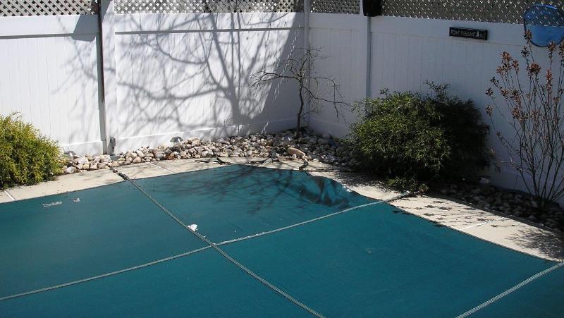 Rock and Waterfall Pool Feature Before - Linwood, New Jersey