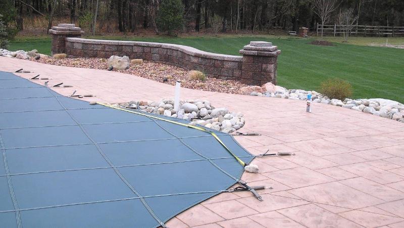 Rock Waterfall Installation Before - Linwood, New Jersey