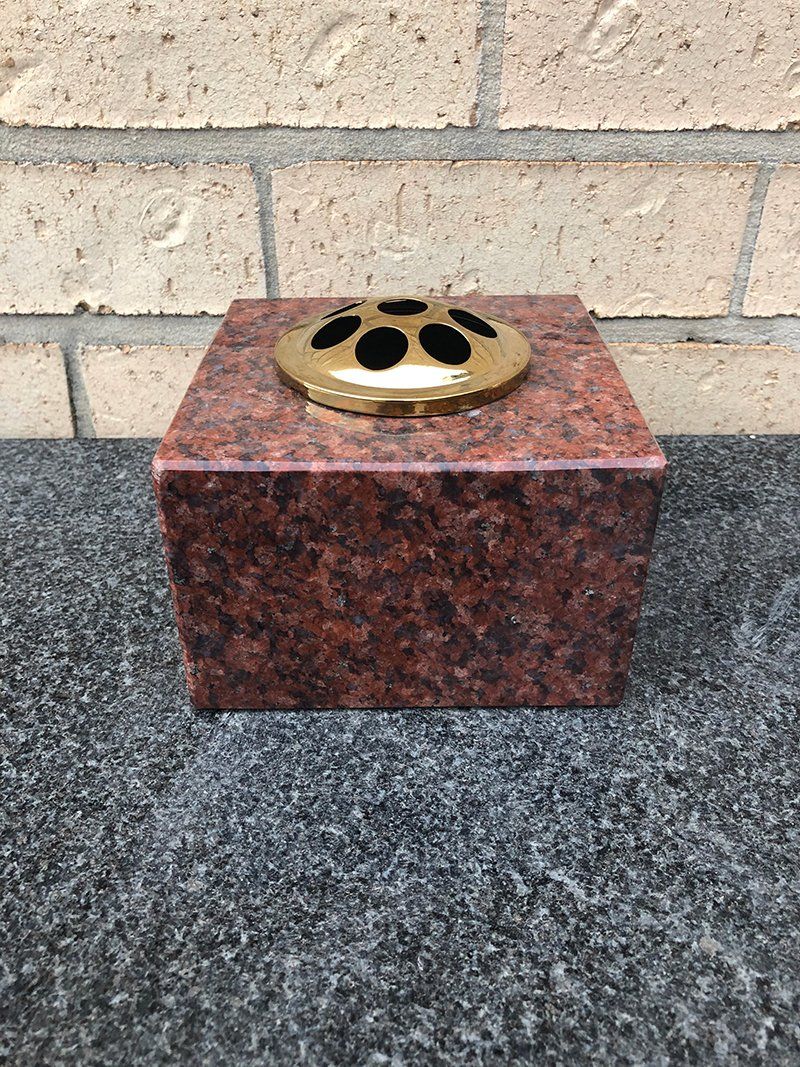 Brown Box Shape Vases — S.R. Horder Monumental Masons in Rutherford, NSW