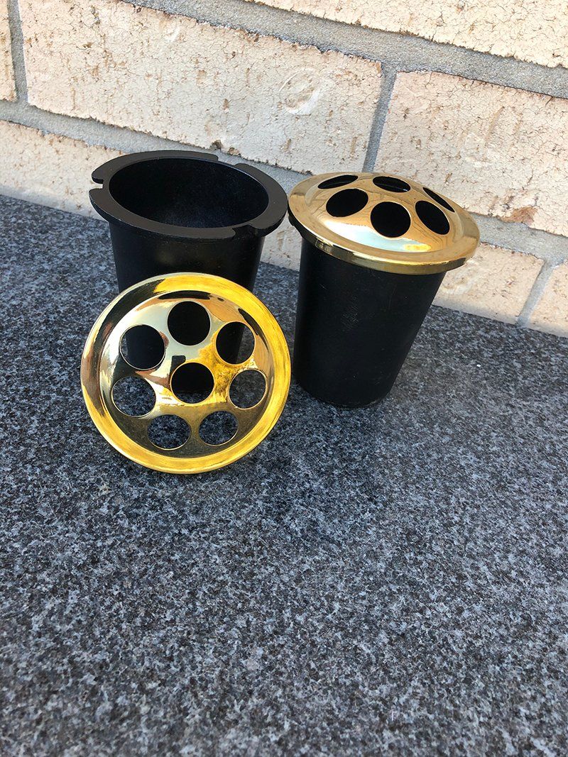Two Gold Vase Insert — S.R. Horder Monumental Masons in Rutherford, NSW