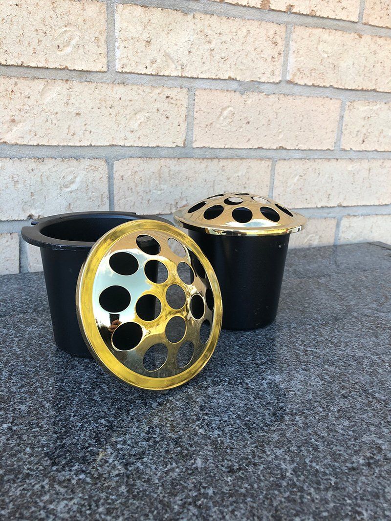 Two Gold Vase Insert — S.R. Horder Monumental Masons in Rutherford, NSW
