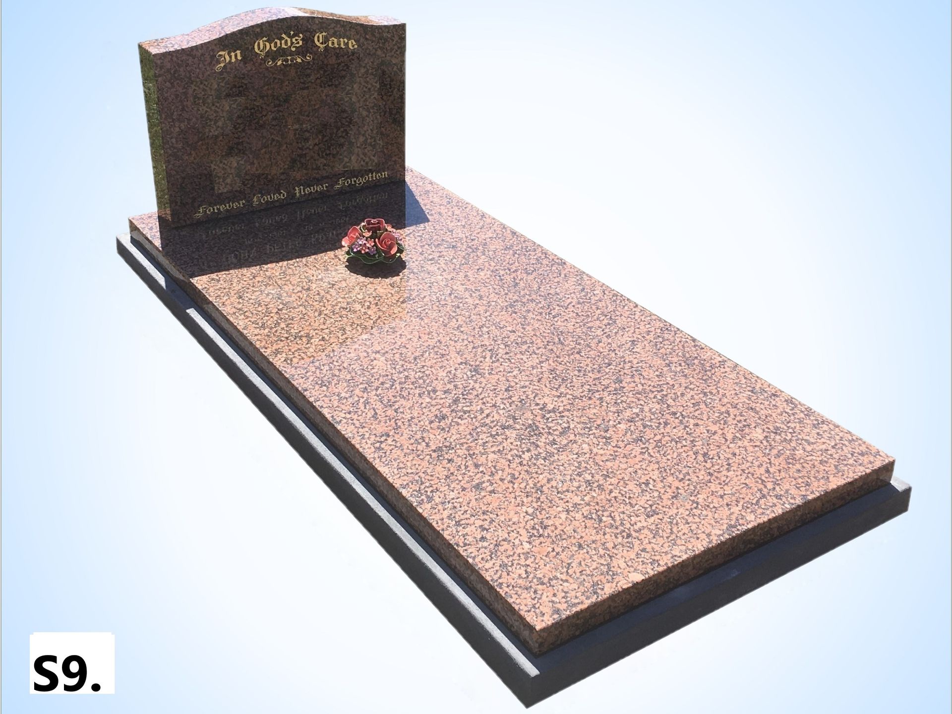 Dark Brown Marble Single Monument — S.R. Horder Monumental Masons in Rutherford, NSW