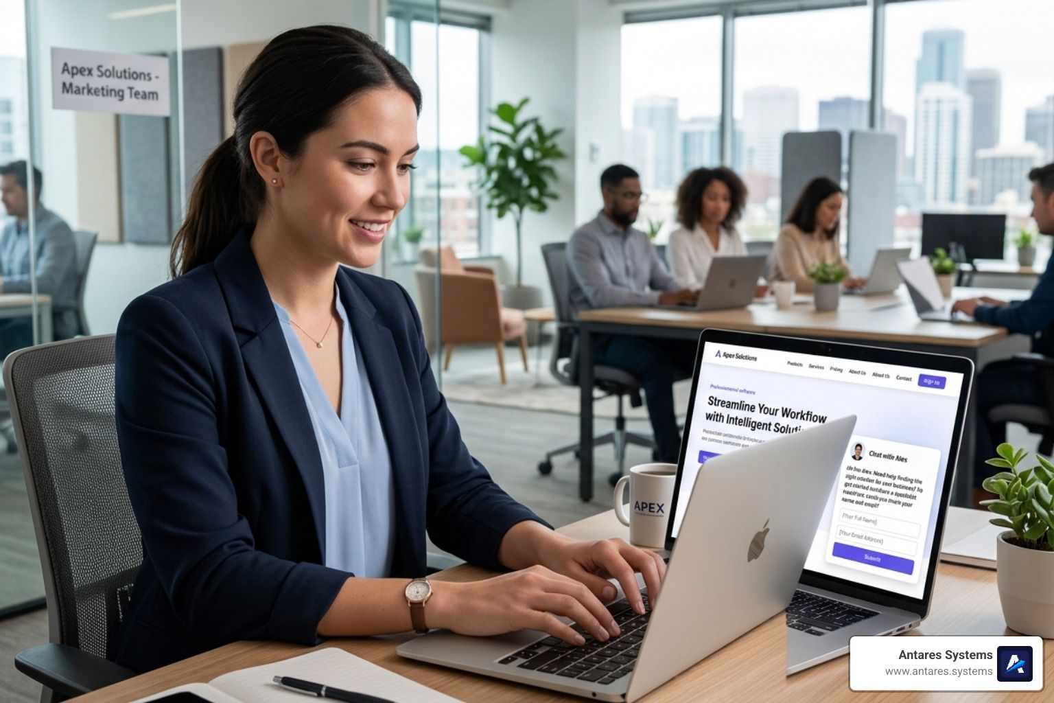 AI powered lead capture interface engaging website visitor in real-time - AI powered lead capture