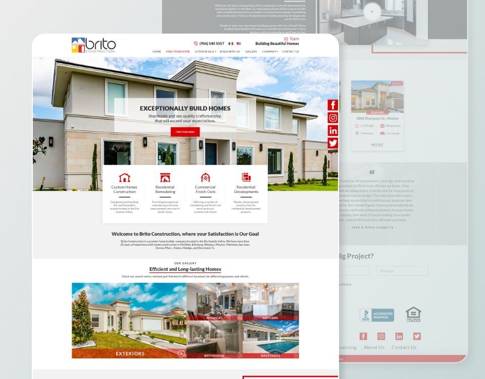 Antares Systems LLC | Brito Constructions Website Design McAllen