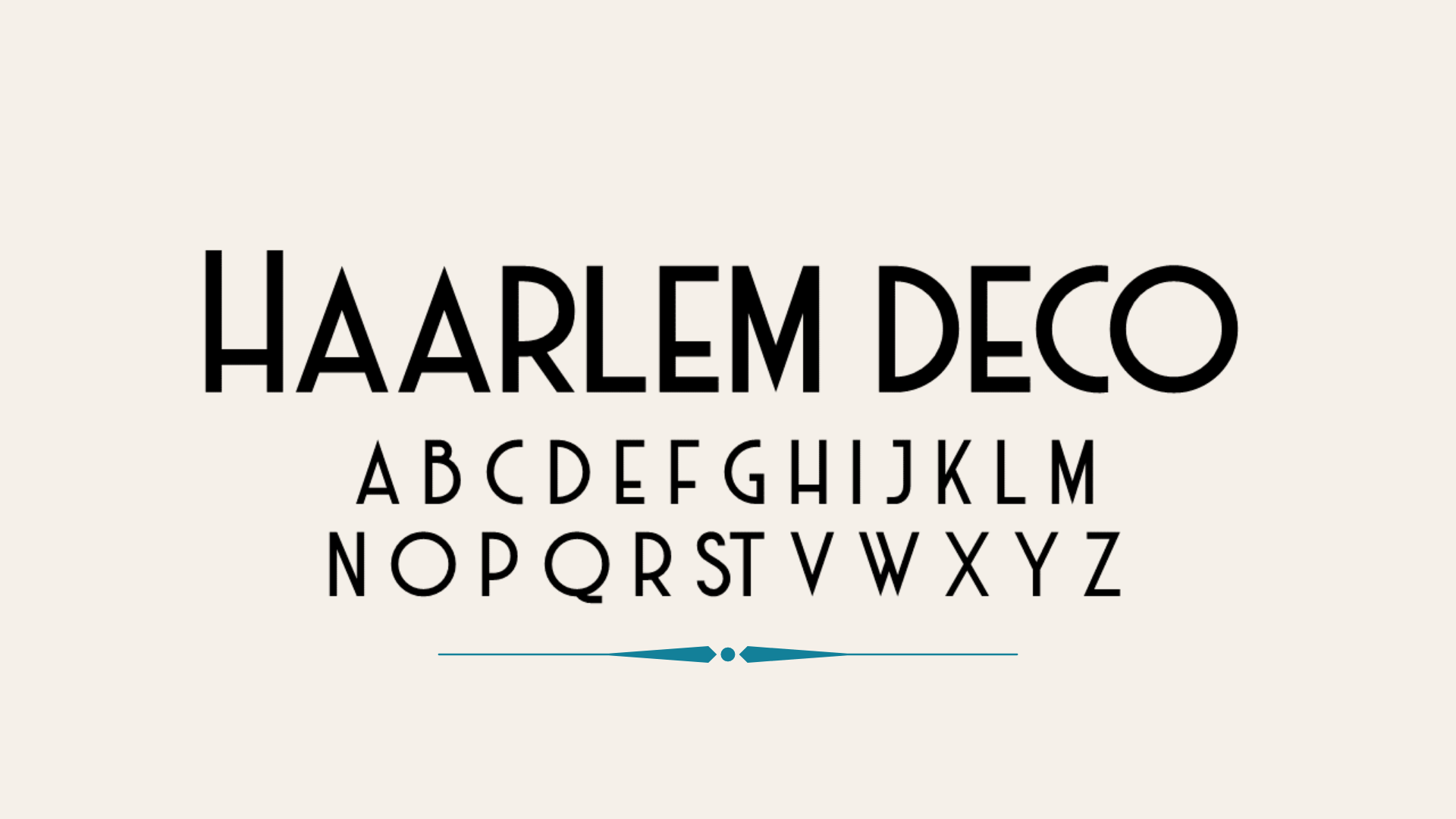 Haarlem+Deco+Font
