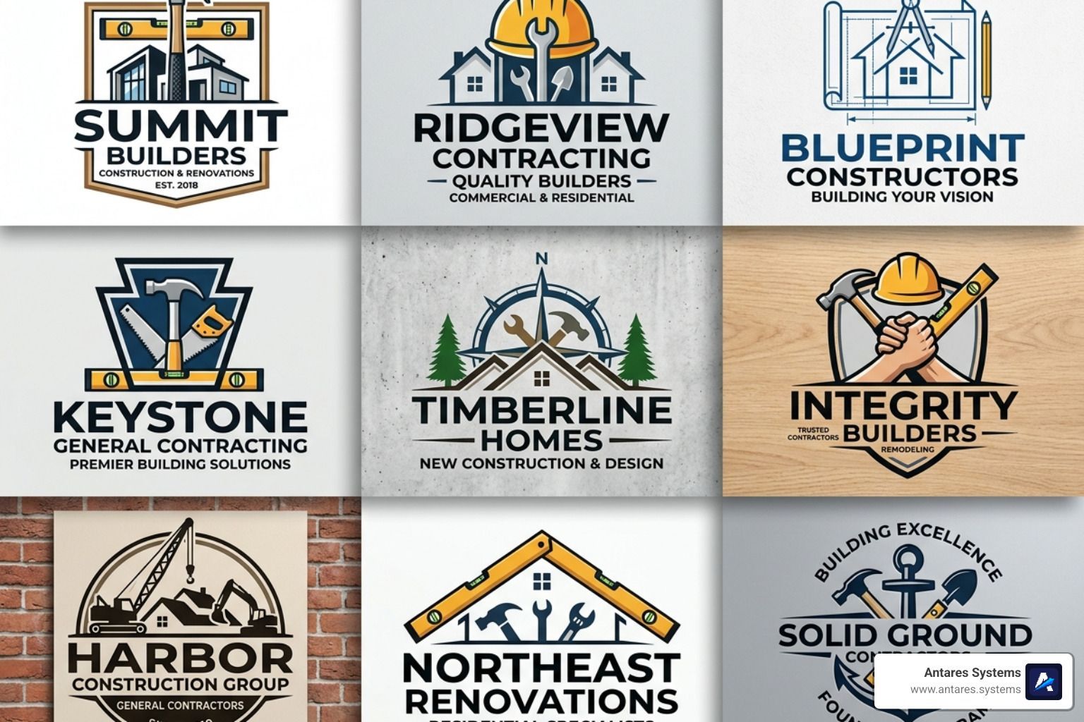 general contractor logos