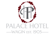 Palace Hotel logo: ornate frame around overlapping
