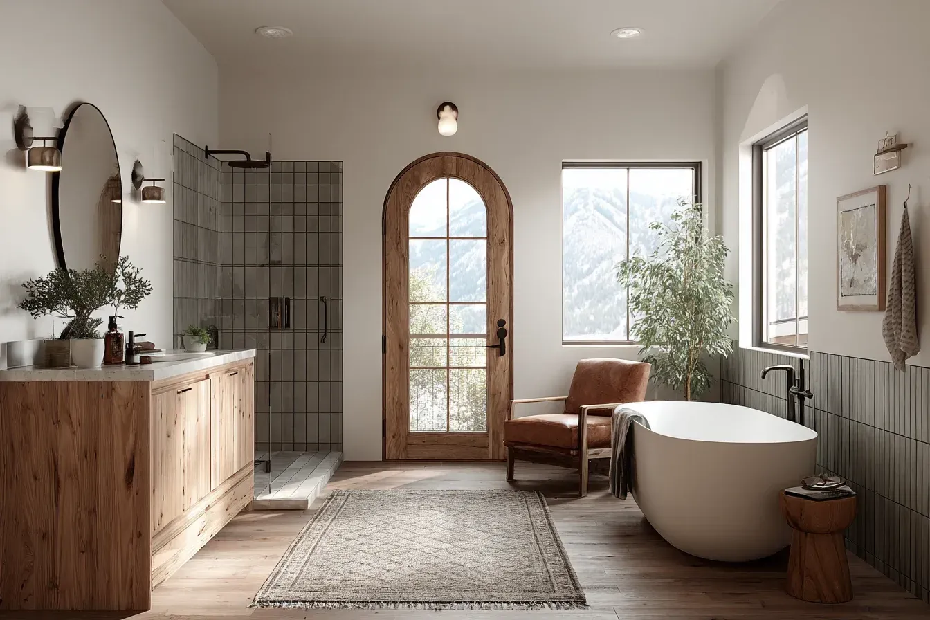 A Vancouver bathroom remodel with wood-tone vanity, chrome hardware, and porcelain shower panels. Neutral colors create a warm, modern environment. Installed by skilled contractors.
A Vancouver bathroom featuring water-saving faucets, upgraded drainage, and seamless glass enclosures. Tile textures provide an elegant aesthetic. Completed by licensed remodelers.
A Vancouver ensuite renovation with wall-hung toilet, modern vanity, and motion-sensor lighting. Sleek finishes enhance convenience. Installed by experienced renovation teams.