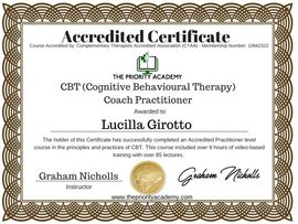 Lucilla Girotto CBT Cognitive Behavioural Therapy Coach Practitioner Mental Emotional Health Campbell River BC Canada