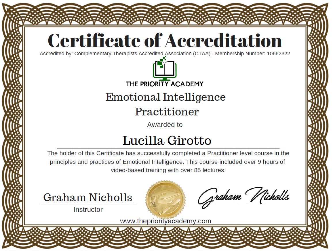 Lucilla Girotto EQ Emotional Intelligence Practitioner Mental Emotional Health Campbell River BC Canada