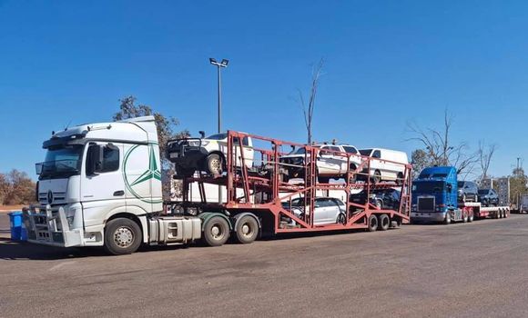 cars being transported