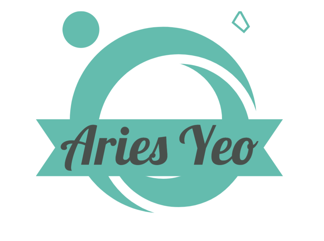 Aries Yeo logo. Make your life count
