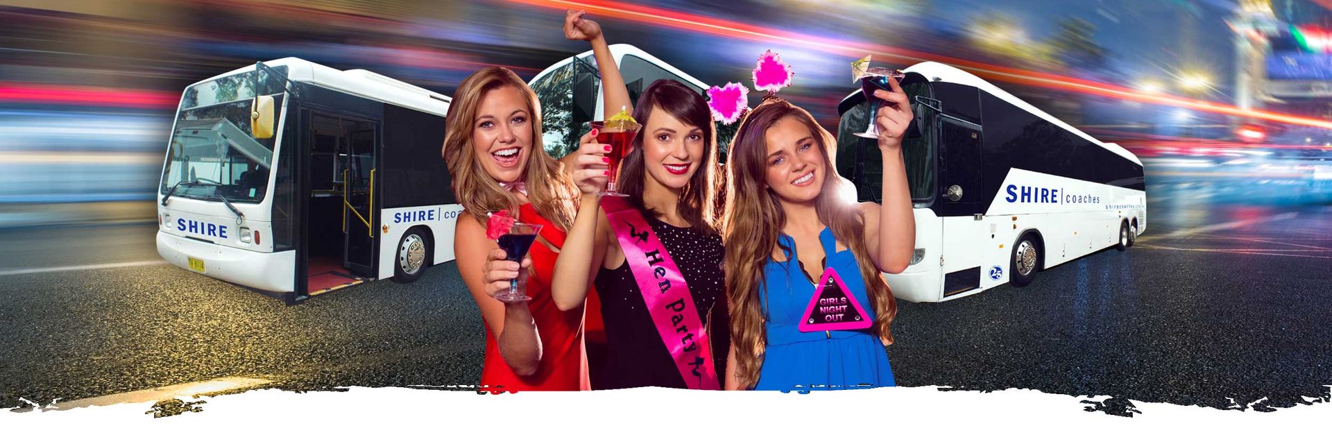 bucks and hens parties bus charters image