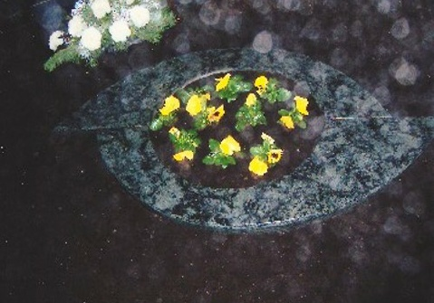 kapavietė su įrengtu gėlynu