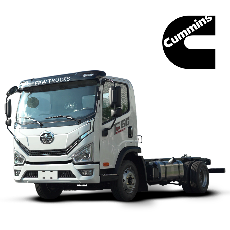 Un camión blanco está estacionado encima de una superficie blanca.