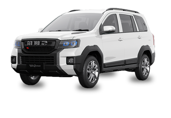 Un camión de reparto de color rojo brillante con un diseño limpio y moderno, que se muestra sobre un fondo blanco liso.