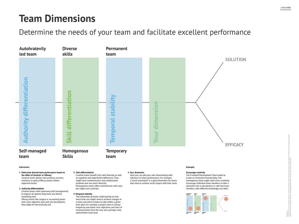 Poster 'Team Dimensions'
