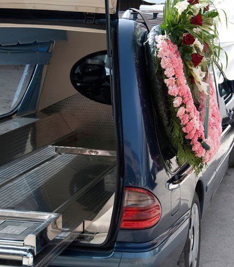 Funeral limousine