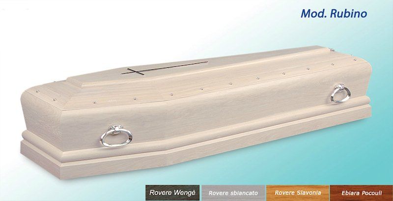 cofano per defunti modello bianco