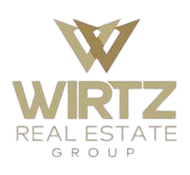 Wirtz Real Estate Group logo: Gold overlapping "W" above gold text, "Wirtz Real Estate Group" on white background.