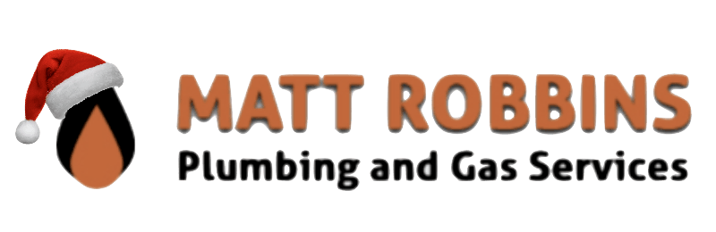 The logo for matt robbins plumbing and gas services