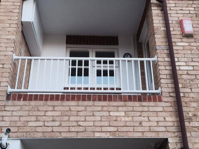 Small balcony on a home