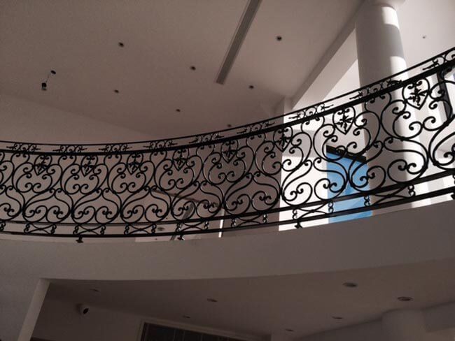 Detailed balcony within a property