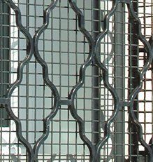 Metal security window grilles