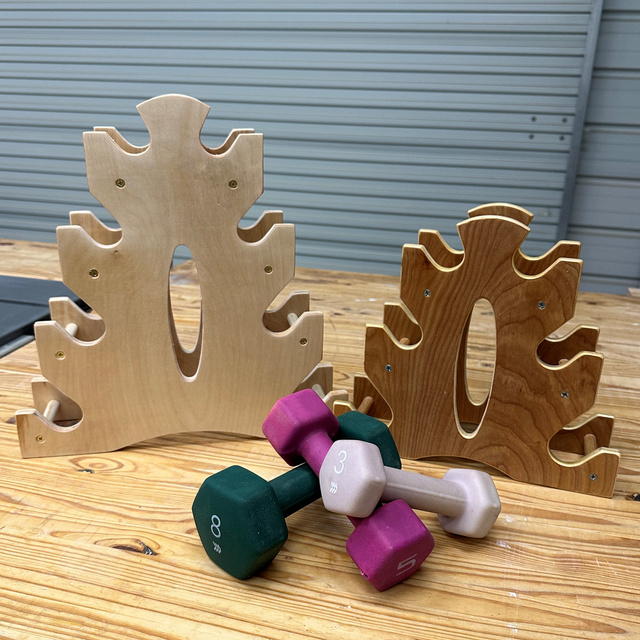 Wooden discount kettlebell rack