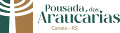 The logo for pousada das araucarias canela rs