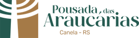 The logo for pousada das araucarias canela rs