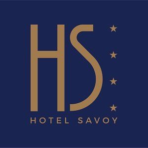 A logo for a hotel called hotel savoy