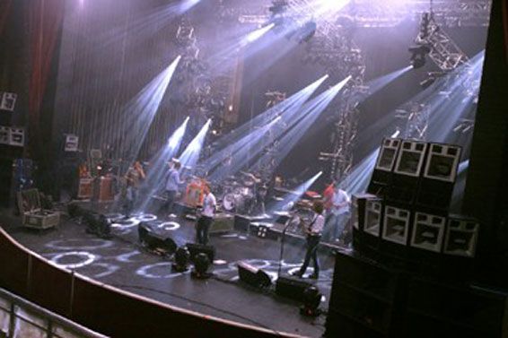 Backstage Concert Sound System with Powerful Speakers