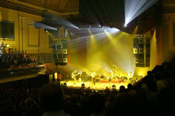 Indoor Concert Hall Stage and Line Array Sound System