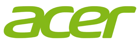 Acer logo in green.