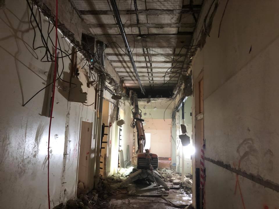 Demolition Robot Breaking The Concrete — Rosewater, SA — Supercore